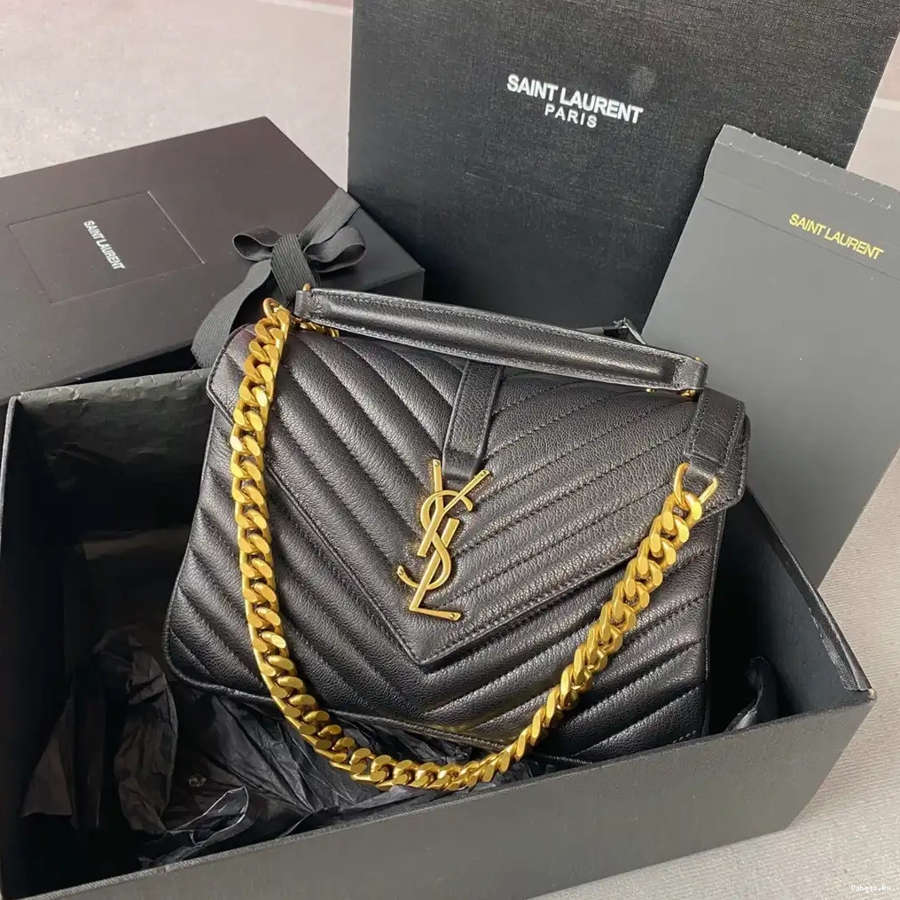 leather YSL Medium bag-24*17*6.5cm shoulder 0515